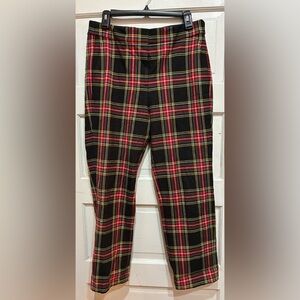 J. Crew women’s Plaid Pants - Black, Red, Yellow